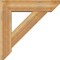 Ekena Millwork Traditional Slat Rough Sawn Bracket w/ Offset Brace, Western Red Cedar, 8"W x 32"D x 32"H BKT0806X32X32TRA06RWR - alternate 2